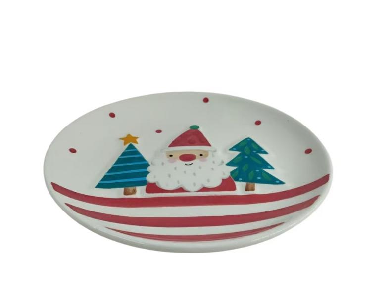 Nativitatis lemma bracteae decorat ceramicas: Festivum spiritum ad tabellam adferte.