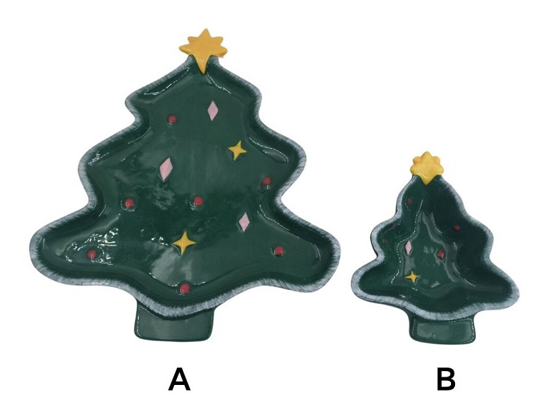 Vultus pro Centrepiece mensae Nativitatis tuae? Nostrae Handcrafted Ceramic Arbor Plates.