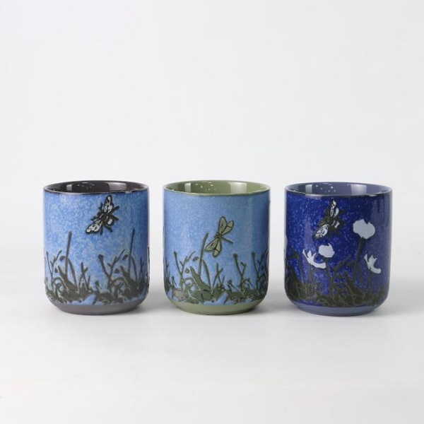 Excitatio Poeticae Aesthetica vitae cum Caelo stellato velut Kiln-Transformed Glaze and Hand-Pinted Naturalis Patterns