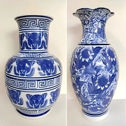 Hyacinthum et album Porcelain Vase Hyacinthum et album Porcelain Vase