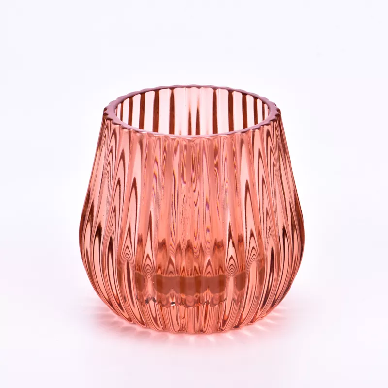 LAETUS Striped Vitrum Candle Holder