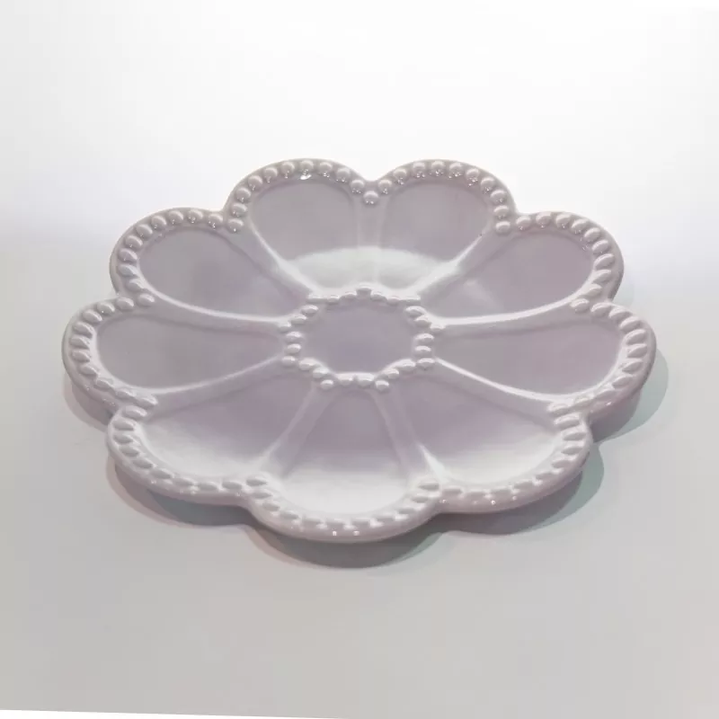 Decorative Purpura Flos Ceramic Jewelry Tray