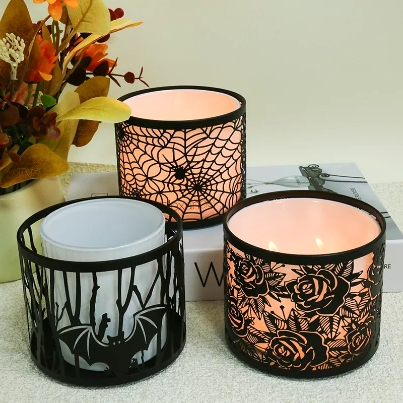 Festivitas-Themed Metal Ceramic Candle Holders Festivitas-Themed Metal Ceramic Candle Holders