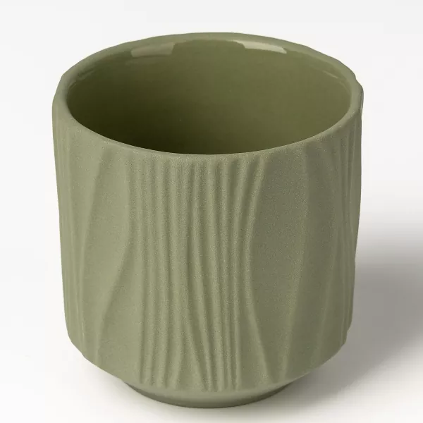 Quattuor-Color Matte Vertical Exemplum Ceramic Candle Habitum