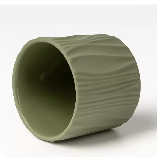 Quattuor-Color Matte Vertical Exemplum Ceramic Candle Habitum