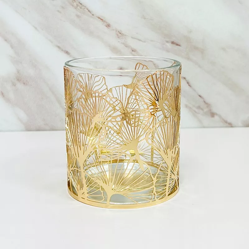 Metallum aureum Ginkgo Folium Candle Holder