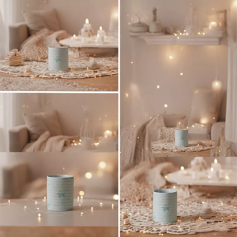 Handpainted Floralis Ceramic Candle Holder