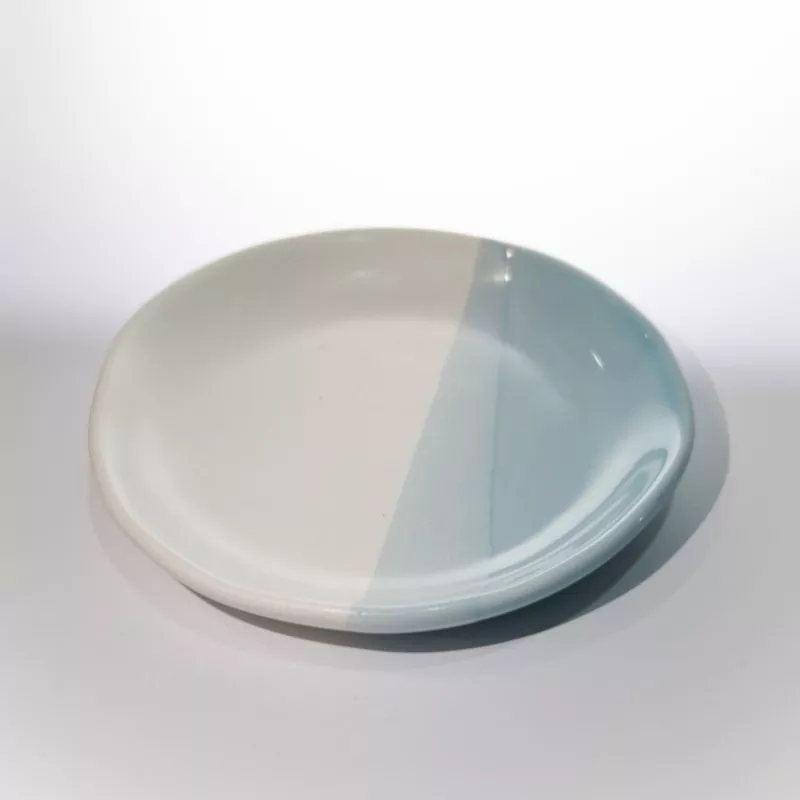 Moderni Duo Tone Ceramic Round Plate