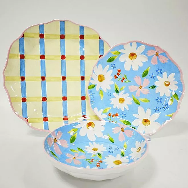 Pingitur Daisy Garden Plates