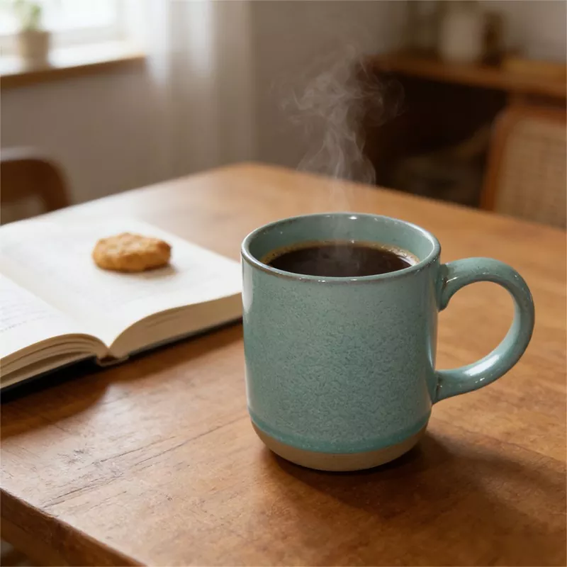 Simple Modern Ceramic Travel Blue Mug