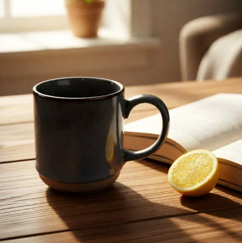 Simple Modern Ceramic Travel Grey Mug
