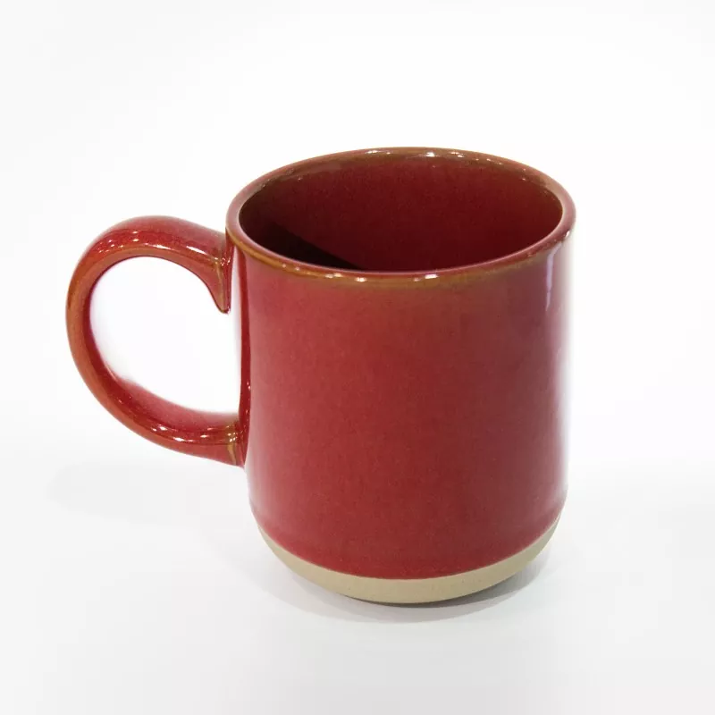Simple Modern Ceramic Travel Red Mug